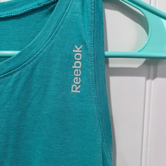 🧁 Women's XS Mint Green Racerback Workout Tank Top Reebok - Picture 2 of 5